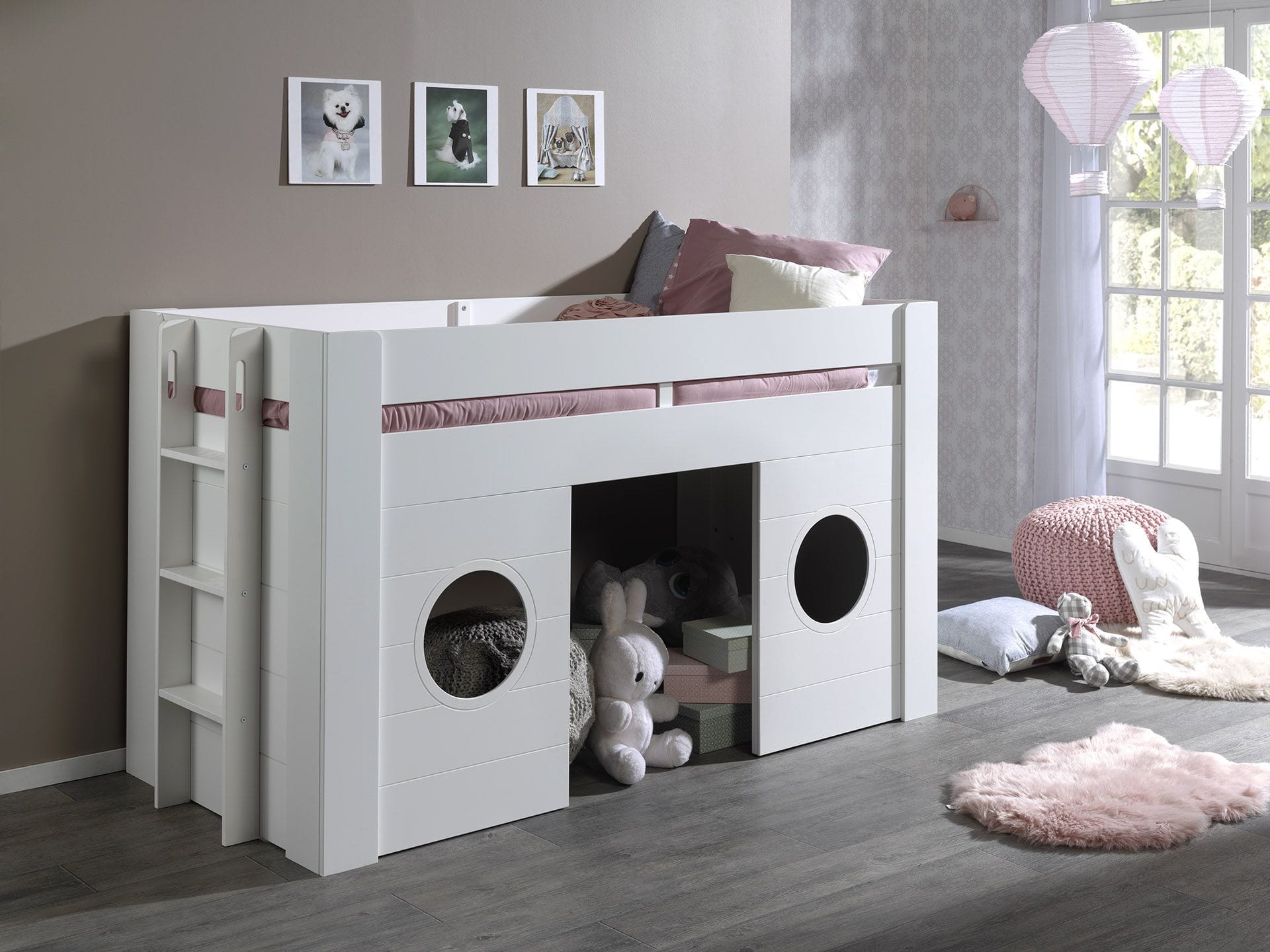 Υπερυψωμένο κρεβάτι Freya 90x200