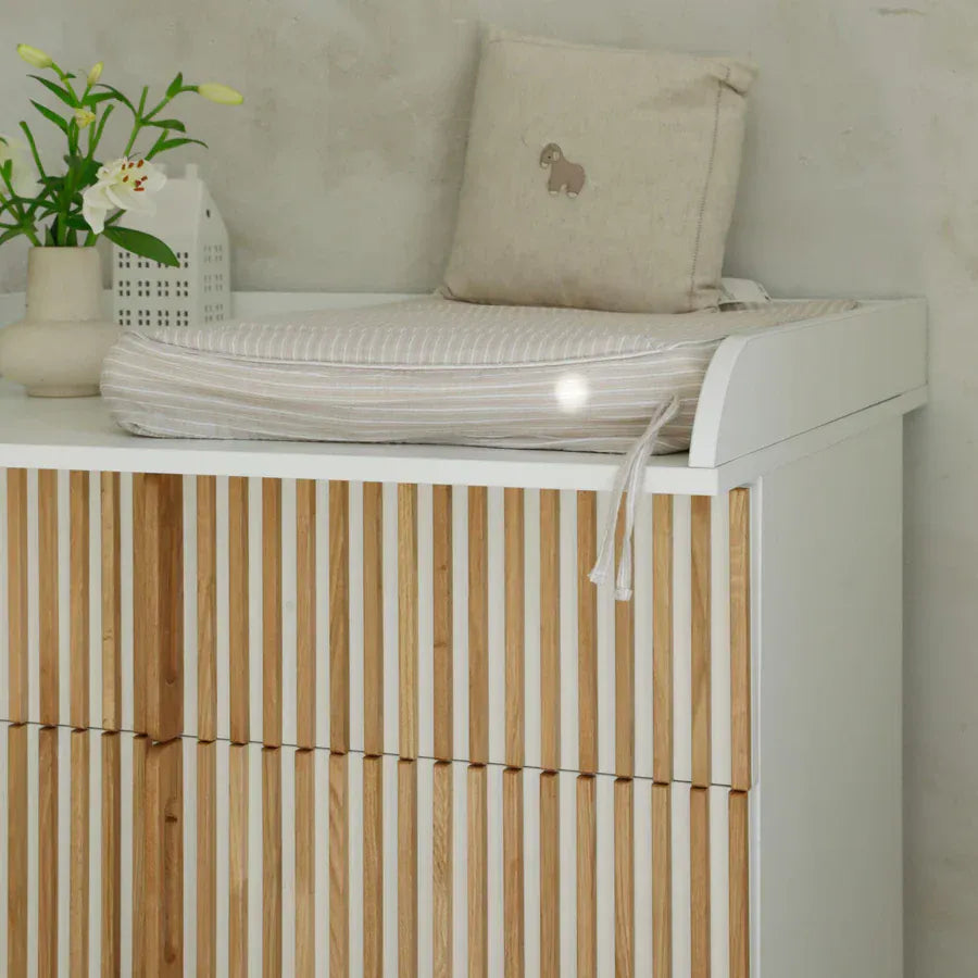 Κούνια Bambi Mundo & Συρταριέρα Αλλαξιέρα ΣΕΤ Φυσικό /Λευκό - Ετοιμοπαράδοτο