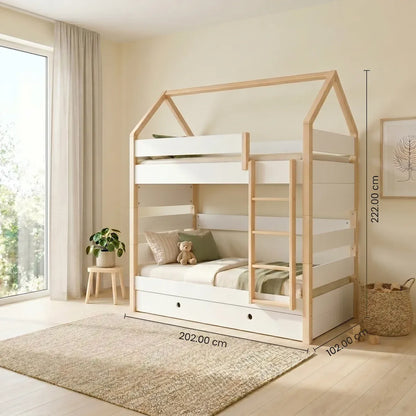 Διαιρούμενη κουκέτα Kiddy Λάκα με αποθηκευτικό χώρο