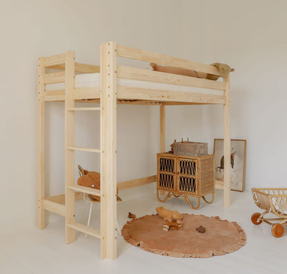 Κουκέτα σπιτάκι Basic Loft με ίσιο κάγκελο