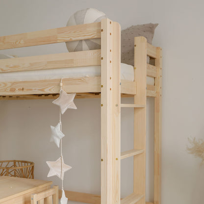 Κουκέτα σπιτάκι Basic Loft με ίσιο κάγκελο