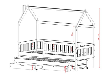 Παιδικό Κρεβάτι Σπιτάκι Μonkey