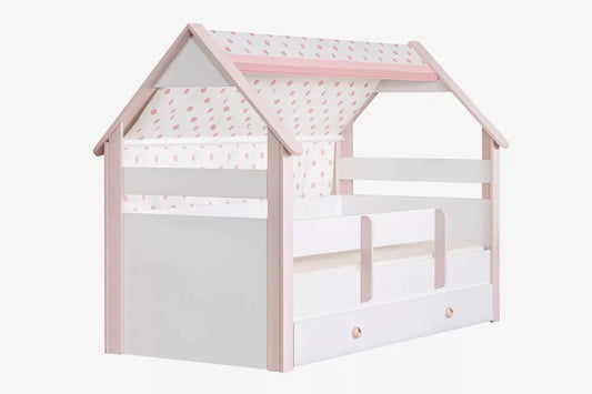 Κρεβάτι Σπιτάκι Montessori Pink 100x200cm