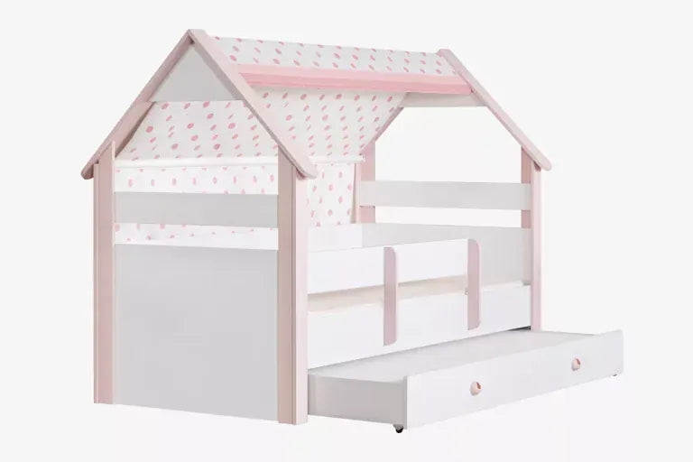Κρεβάτι Σπιτάκι Montessori Pink 100x200cm