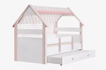 Κρεβάτι Σπιτάκι Montessori Pink 100x200cm