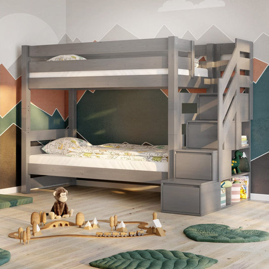 Κουκέτα JAN ΓΚΡΙ με σκαλοπάτια