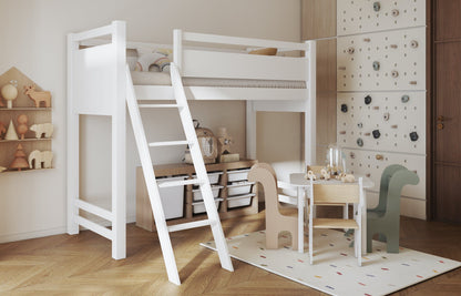 Υπερυψωμένο Παιδικό Κρεβάτι Vesper με Σκάλα